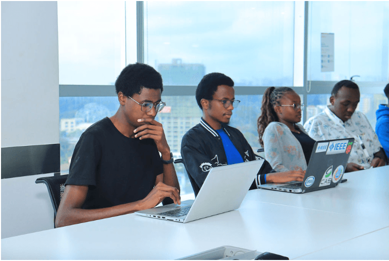 Participants Working on Projects